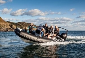 Rib boats with inflatable sides